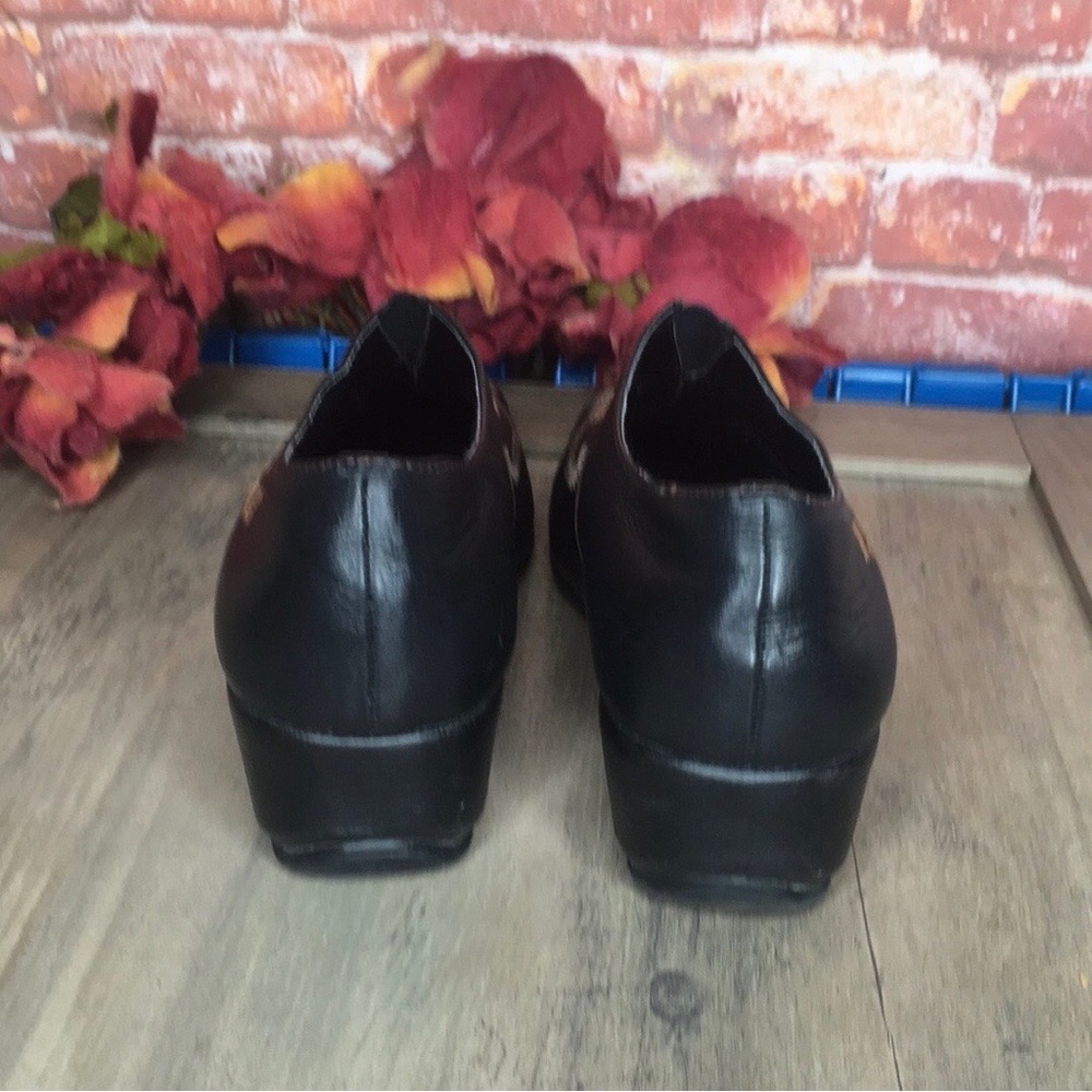 Vintage G. Wiz Black Leather
Comfort Driving Wedge Shoes - Picture 6 of 11
